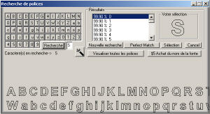 Fonts Finder Interface