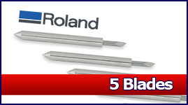5 high quality blades (45 degree) for SignMAX, Redsail & Roland vinyl cutters