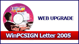 Software  WinPCSIGN LETTER 2005 for WINDOWS XP only