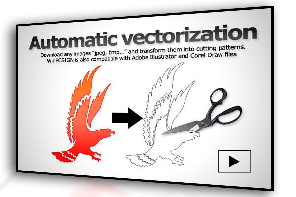 Auto-Vectorization converts an image in vectors