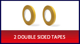2 DOUBLE-SIDED PAPER APPLICATION TAPES