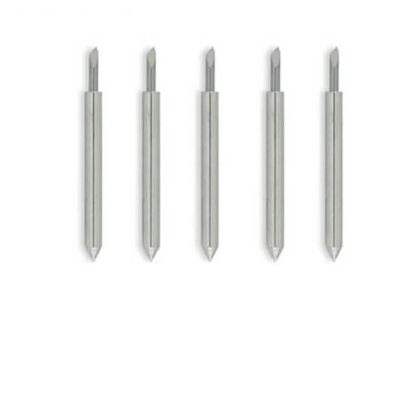 Paquet de 5 Lames Carbure 45° pour Découpeurs Redsail et Roland (2,0 mm)