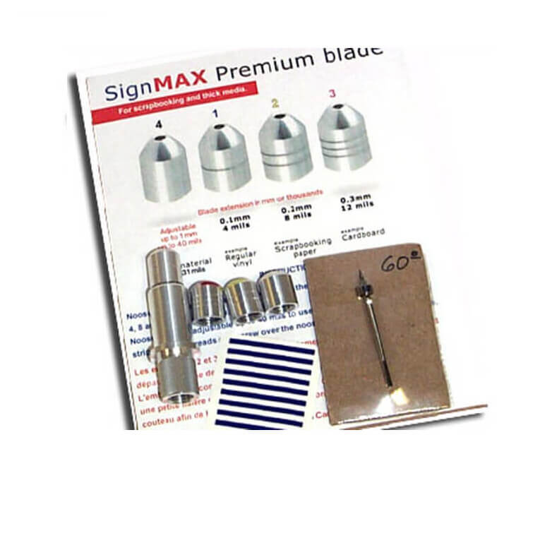 Kit Porte-Lame Premium - Lame 60° + 4 Capuchons pour SM, Redsail et UScutter