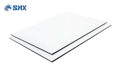 Panneau composite en aluminium - Blanc - gloss / mat face