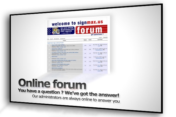 Online Forum specialized in sign making