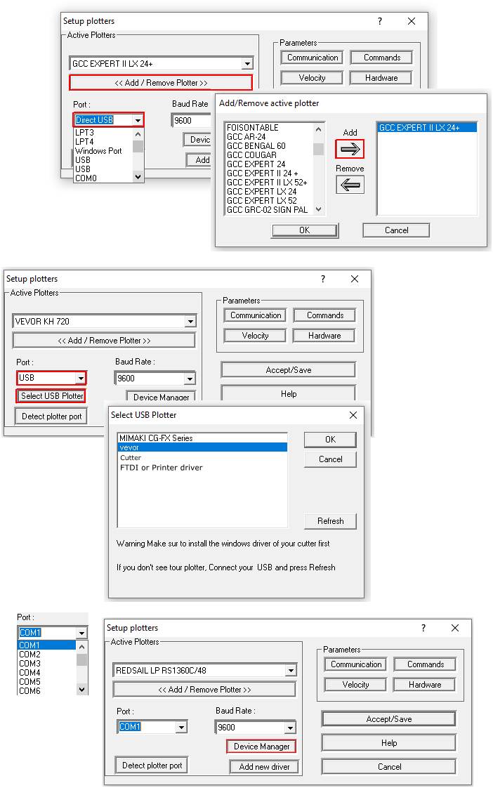 install redsail cutting plotter usb driver download