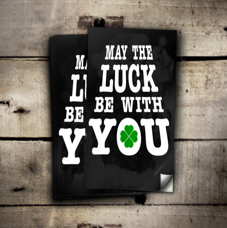 Sticker - May the luck be with you
