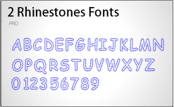 2 Rhinestones fonts