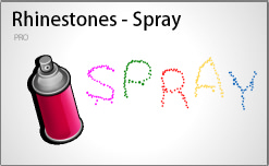 Rhinestone spray