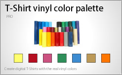 T-Shirt vinyl color palette